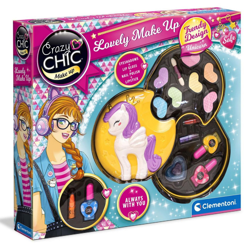 Imagen set de maquillaje crazy chic unicornio clementoni Imagen set de maquillaje crazy chic unicornio clementoni