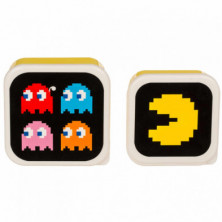 imagen 5 de set de 3 fiambreras pac-man