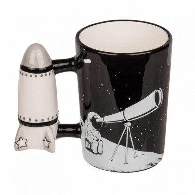 imagen 2 de taza astronauta con mango de mizil 14x12cm