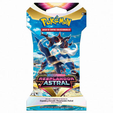 Imagen sobre blister 10 cartas resplandor astral jcc poke