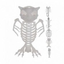 imagen 1 de figuras esqueleto glow 18cm fosforescente surtido