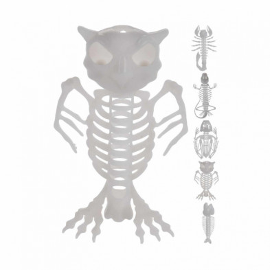 imagen 1 de figuras esqueleto glow 18cm fosforescente surtido