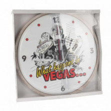 imagen 1 de reloj de pared 60 cm what happens in vegas