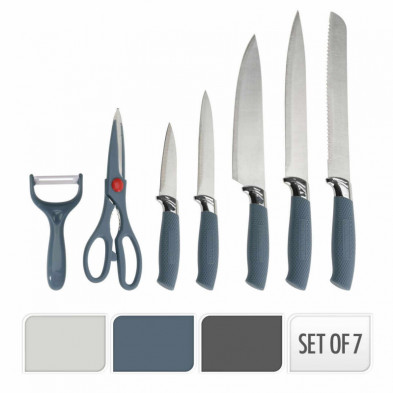 imagen 1 de set de cuchillos 7 piezas colores surtidos