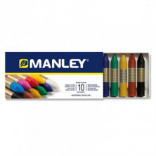 imagen 1 de ceras manley colores surtidos estuche de 10 u