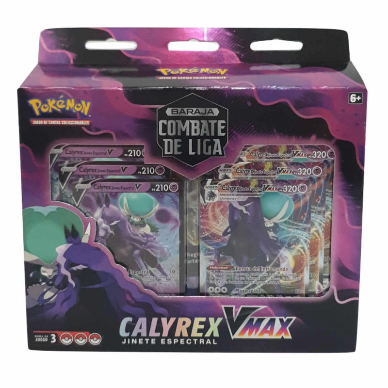 Box de Cartas Pokémon - Calyrex Vmax - Batalha de Liga Pokémon