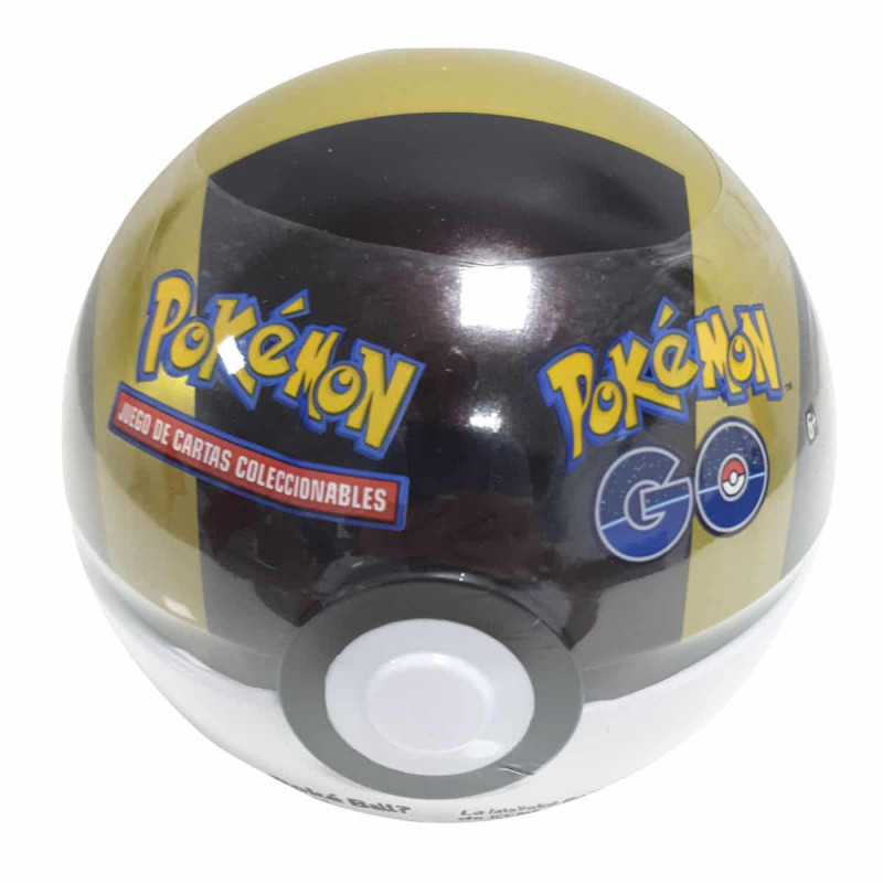 Imagen poke ball lata dorado pokémon go