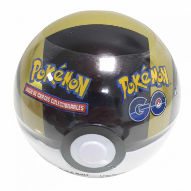 Imagen poke ball lata dorado pokémon go