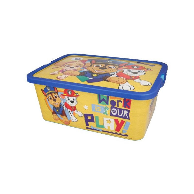 Imagen caja click paw patrol boy plain 13 litros