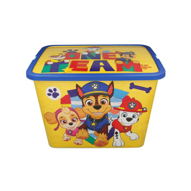 Imagen caja click paw patrol boy plain 23 litros