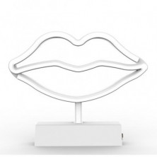 Imagen lámpara neon labios 30x14x2.5cm