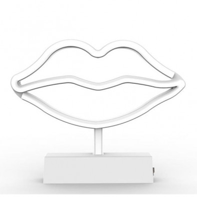 Imagen lámpara neon labios 30x14x2.5cm