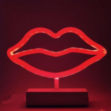 imagen 1 de lámpara neon labios 30x14x2.5cm