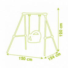 imagen 3 de columpio bebé baby swing smoby - 120x124x120cm