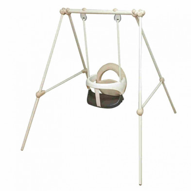 Imagen columpio bebé baby swing beige smoby 120x124x120cm