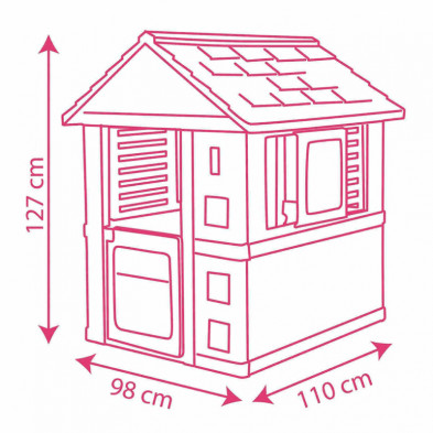 imagen 2 de casita infantil corolla rosa smoby