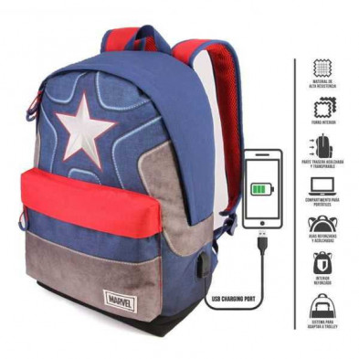 imagen 2 de mochila capitan america marvel