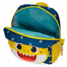 imagen 2 de mochila baby shark my good friend 28cm adaptable