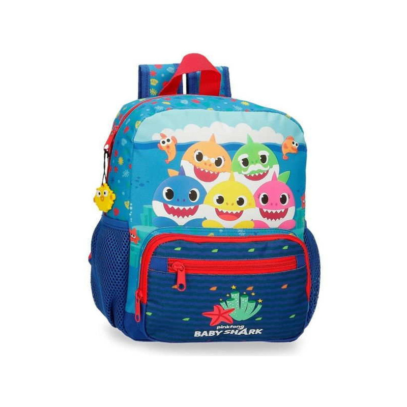 Imagen mochila baby shark happy family 28cm adaptable