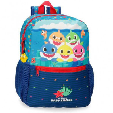 Imagen mochila baby shark happy family 32cm adaptable