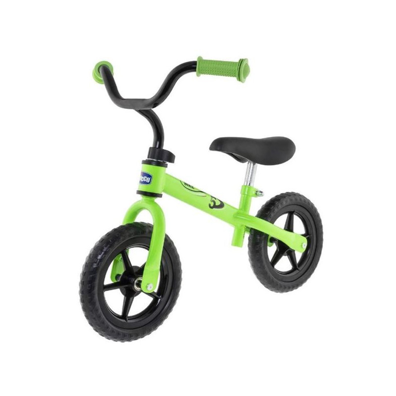 Imagen bicicleta sin pedales verde first bike chicco