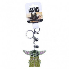 LLAVERO 3D O MANDALORIANO A CRIANÇA - ADORÁVEL ACESSÓRIO DE STAR WARS
