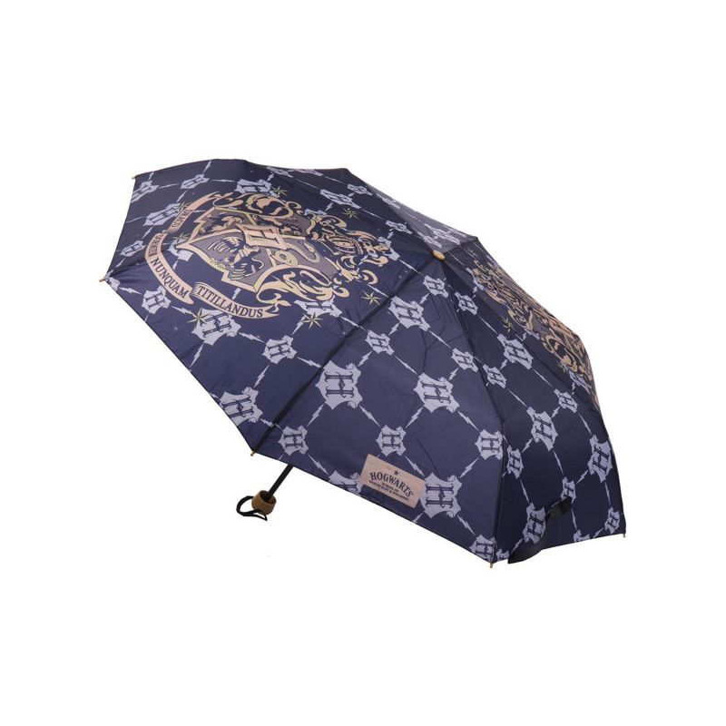 Imagen paraguas manual plegable harry potter azul Imagen paraguas manual plegable harry potter azul