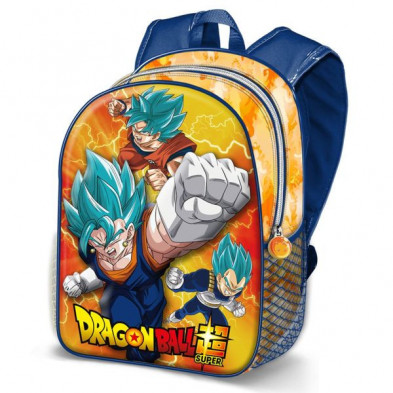 Imagen mochila pequeña 3d dragon ball super vegeto azul