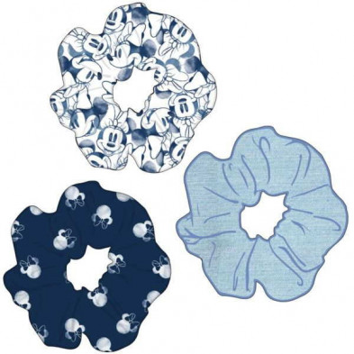 Imagen coletero pelo de tela 3 piezas minnie mouse Imagen coletero pelo de tela 3 piezas minnie mouse