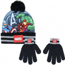 Imagen set gorro y guantes los vengadores marvel