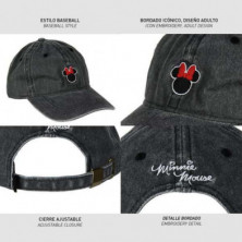 imagen 2 de gorra baseball minnie mouse disney