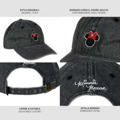 imagen 2 de gorra baseball minnie mouse disney