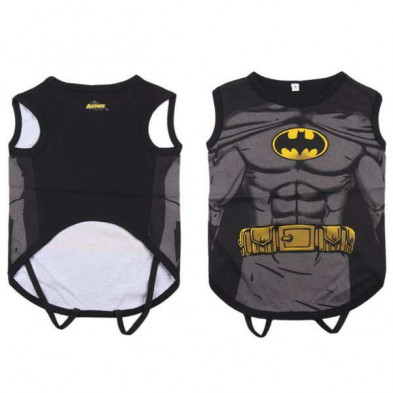 imagen 2 de camiseta perro single jersey batman dc t. xxs