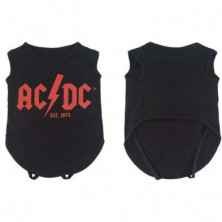 imagen 2 de camiseta perro single jersey acdc t. xxs