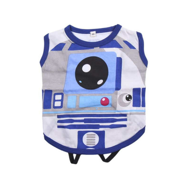 Imagen camiseta perro single jersey star wars rd2d t.xxs