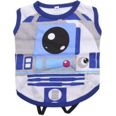 Imagen camiseta perro single jersey star wars rd2d t.xxs