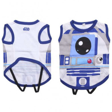 imagen 2 de camiseta perro single jersey star wars rd2d t.xxs