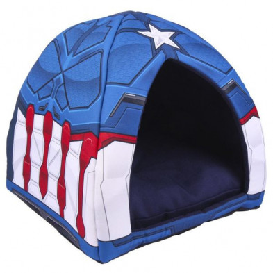 Imagen cueva cama para mascotas capitan america marvel