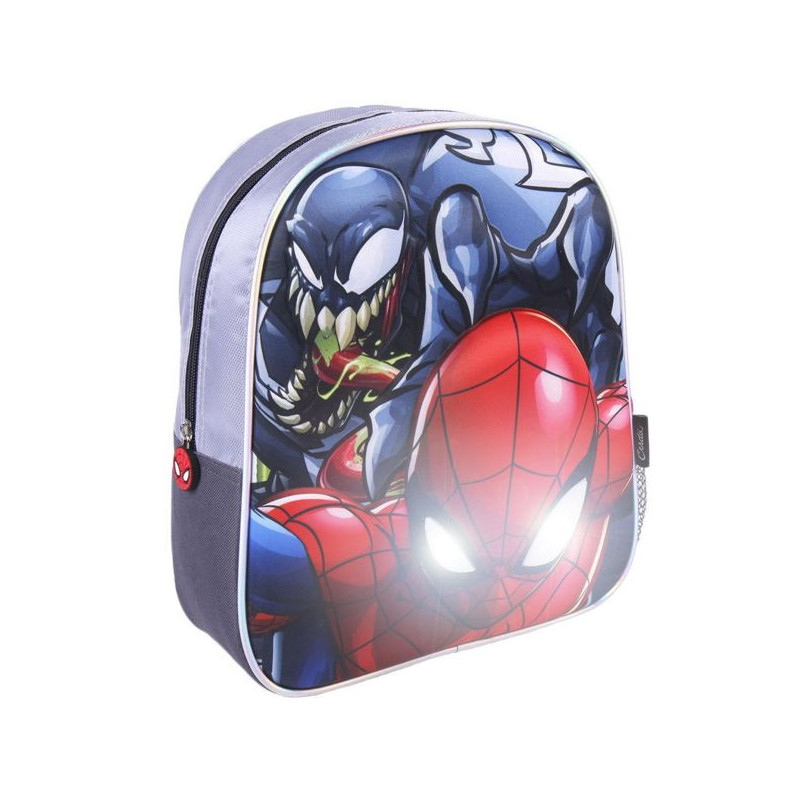 Imagen mochila infantil luces 3d spiderman marvel Imagen mochila infantil luces 3d spiderman marvel