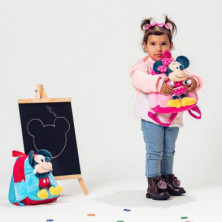 imagen 5 de mochila guarderia con peluche minnie mouse disney