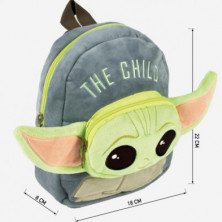 imagen 2 de mochila guarderia peluche grogu the mandalorian