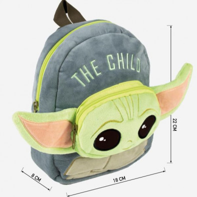 imagen 2 de mochila guarderia peluche grogu the mandalorian