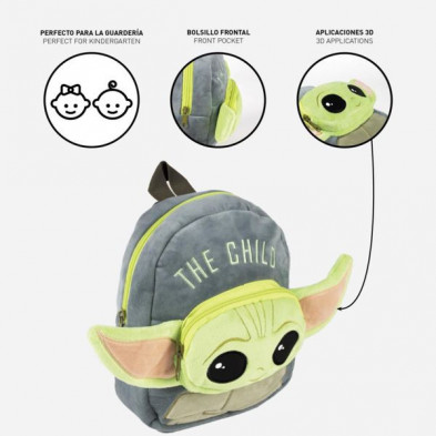 imagen 4 de mochila guarderia peluche grogu the mandalorian