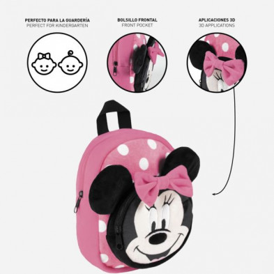 imagen 4 de mochila guarderia peluche minnie mouse disney