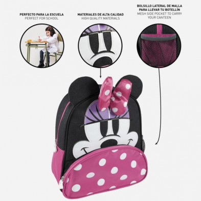 imagen 4 de mochila infantil aplicaciones minnie mouse disney imagen 4 de mochila infantil aplicaciones minnie mouse disney