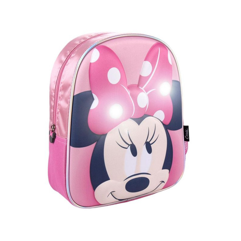 Imagen mochila infantil luces minnie mouse disney