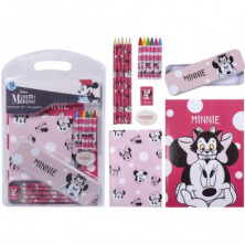 Imagen set de papelería escolar minnie mouse disney