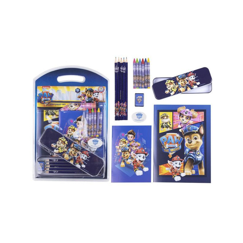 Imagen set de papelería escolar paw patrol