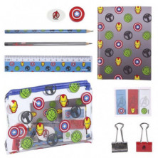 Imagen set de papelería escolar avengers marvel