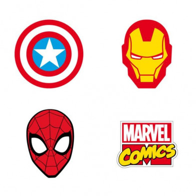 imagen 1 de goma de borrar marvel pack 4 unidades